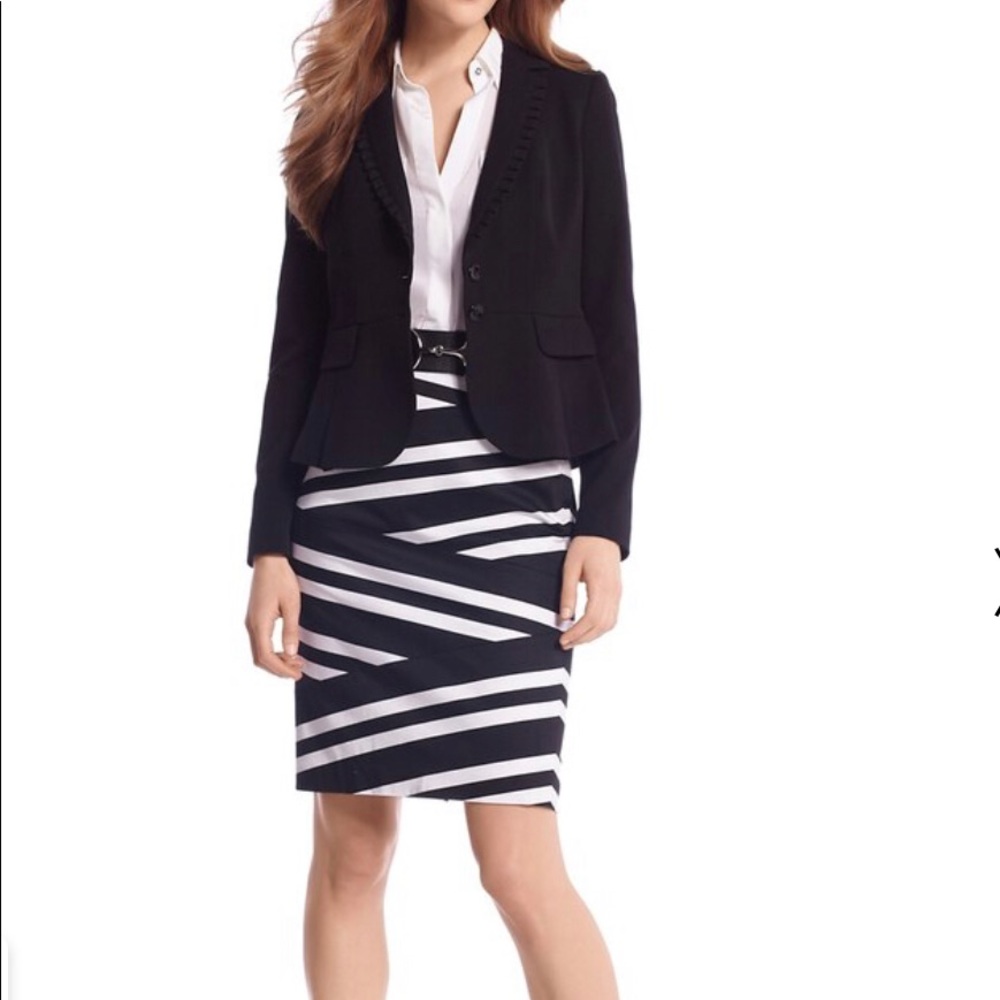 White House Black Market striped Skirt Size 6